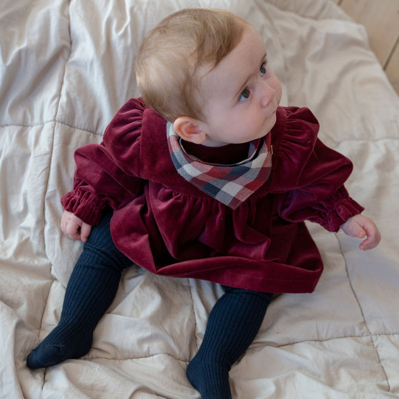Wheat Main Set mit 2 Lätzchen Eden Accessory 9588 red blue check