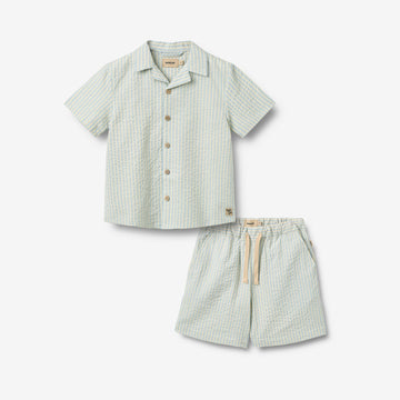 Wheat Main Shirt S/S Anker Set 9664 summer sky stripe