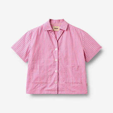 Wheat Main Bluse S/S Vilma Shirt 9651 pink stripe