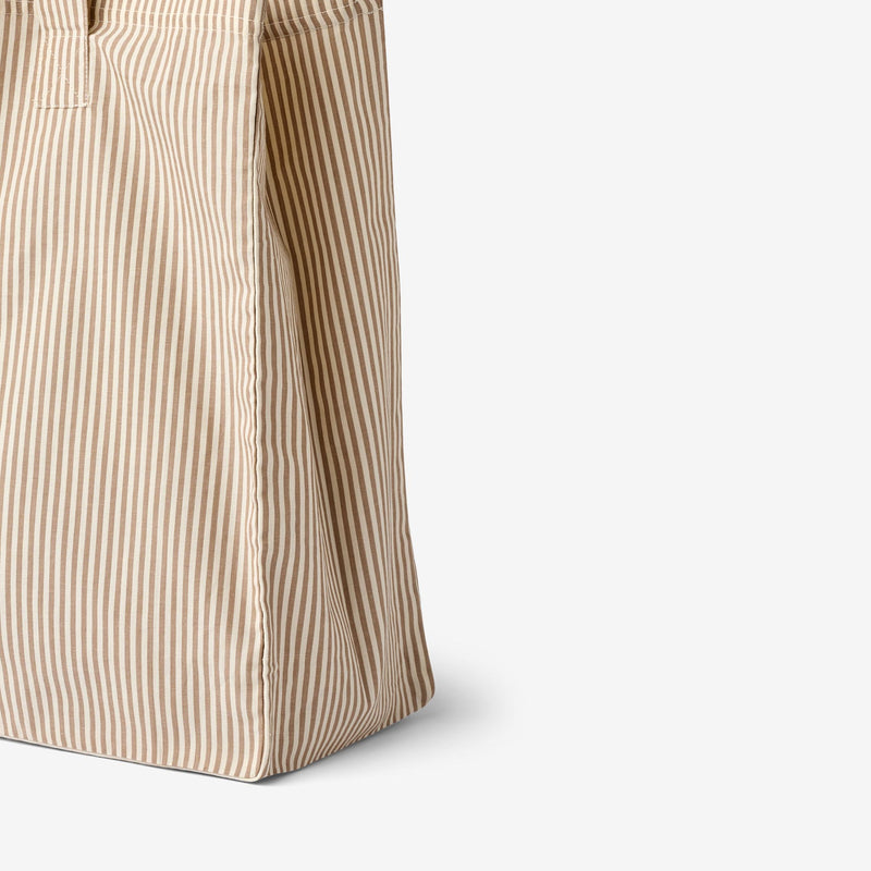 Wheat Main Shopper-Tasche Ville Home 9524 cappucino stripe