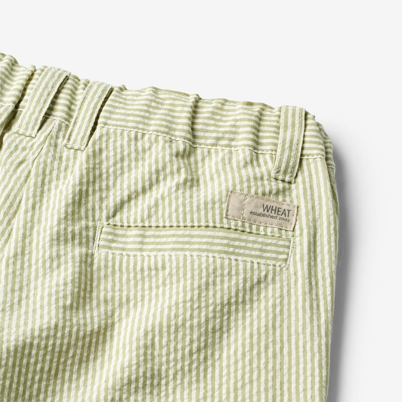 Wheat Main  Short Elvig Shorts 4142 green stripe