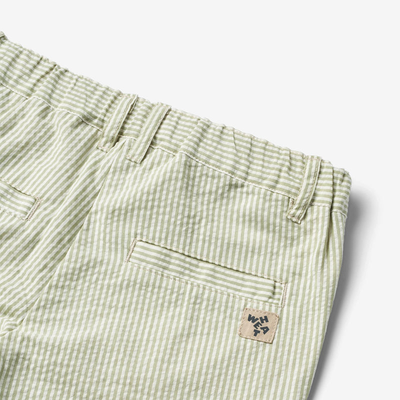 Wheat Main  Short Elvig Shorts 4142 green stripe