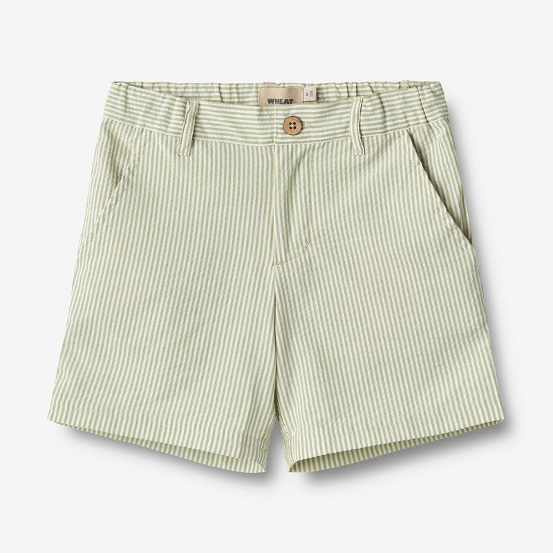 Wheat Main  Short Elvig Shorts 4142 green stripe