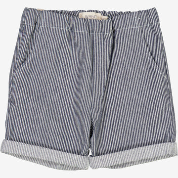 Wheat Main  Short Luca | Baby Shorts 1197 navy denim stripe