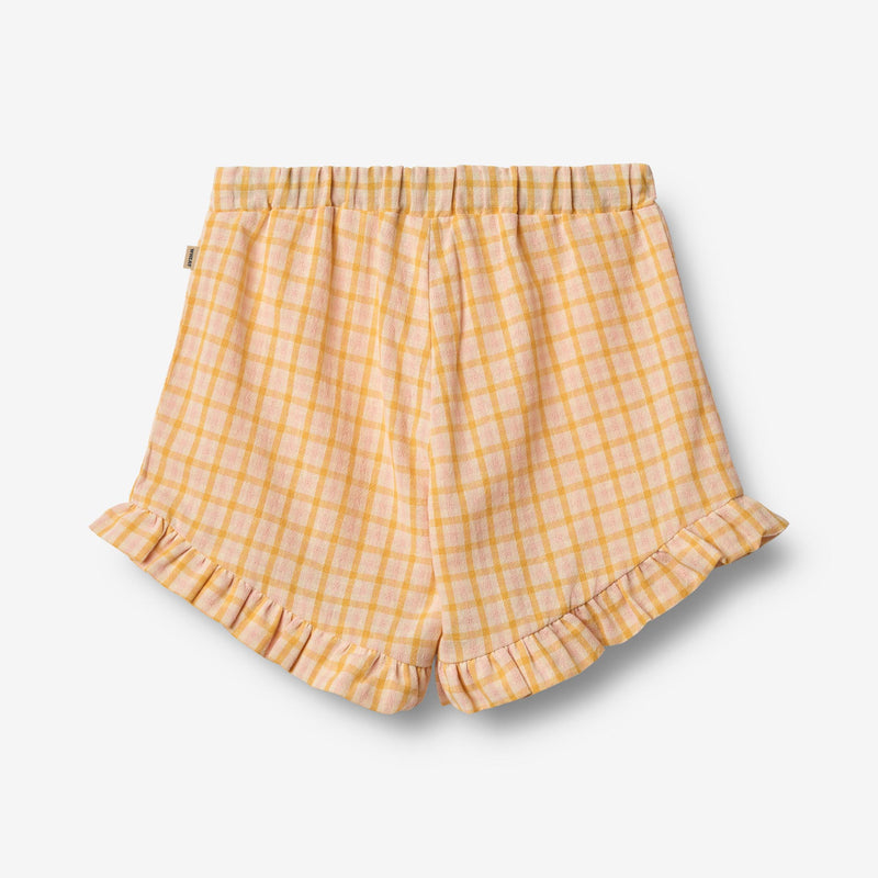 Wheat Main Shorts Camille Shorts 9448 yellow check
