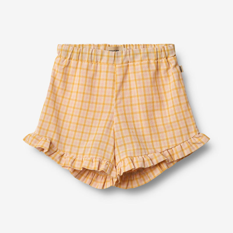 Wheat Main Shorts Camille Shorts 9448 yellow check