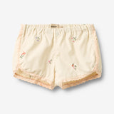 Wheat Main Shorts Inger Shorts 9644 ivory embroidery flowers