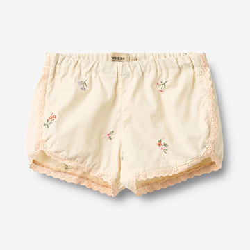 Wheat Main Shorts Inger Shorts 9644 ivory embroidery flowers