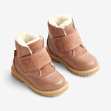 Wheat Footwear Sigge Druck Klett Winter Footwear 2163 dusty rouge 