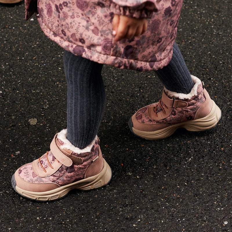 Wheat Footwear Sneakers Astoni Klett Tex Print Winter Footwear 2474 rose dawn flowers