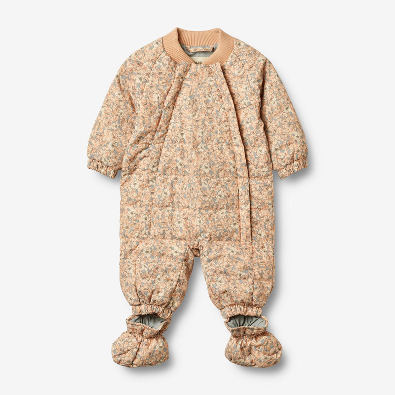 Wheat Outerwear Sommer Puffer Babyanzug Nunu Technical suit 2359 pink sand flowers