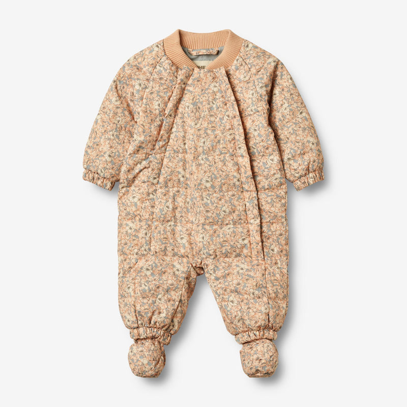 Wheat Outerwear Sommer Puffer Babyanzug Nunu Technical suit 2359 pink sand flowers