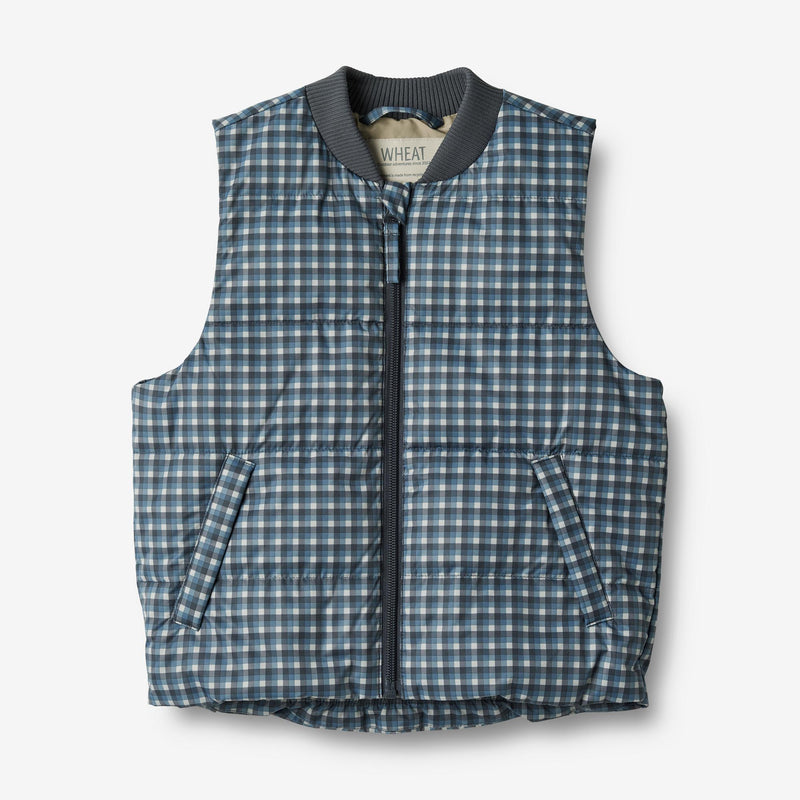 Wheat Outerwear  Sommer Steppweste Andre Jackets 1306 blue check