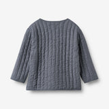 Wheat Main Steppjacke Siggo Jacket 1312 greyblue slub stripe