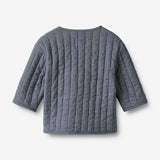 Wheat Main Steppjacke Siggo Jacket 1312 greyblue slub stripe