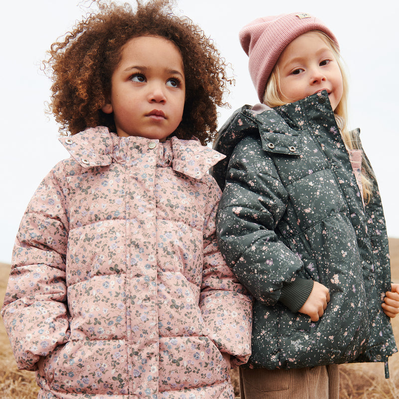 Wheat Outerwear Steppmantel Yrsa Jacket 9536 rose powder flowers