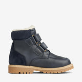 Wheat Footwear Stewie Leder Klett Tex Winter Footwear 1432 navy