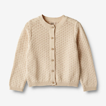 Wheat Main  Stickjacke Magnella Knitted Tops 3336 sandshell