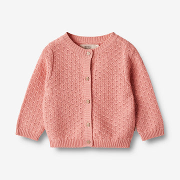 Wheat Main Strickjacke Magnella | Baby Knitted Tops 2509 rosette