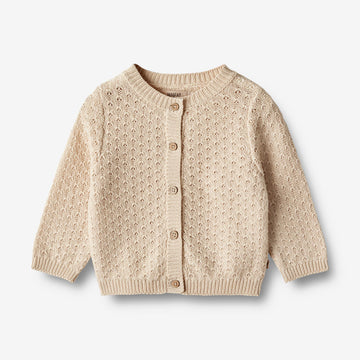 Wheat Main  Stickjacke Magnella Knitted Tops 3336 sandshell