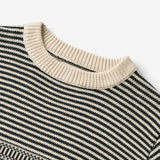 Wheat Main  Stickpullover Janus Knitted Tops 1432 navy