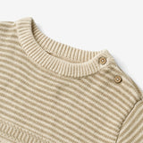 Wheat Main  Stickpullover Janus Knitted Tops 0172 grey sand