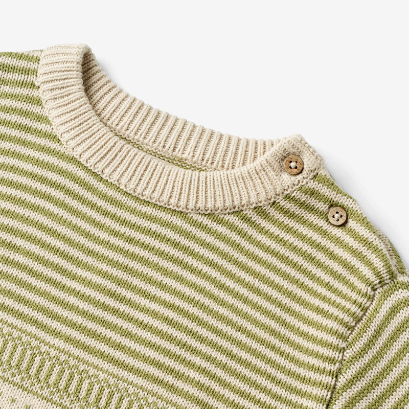 Wheat Main  Stickpullover Janus Knitted Tops 4122 sage