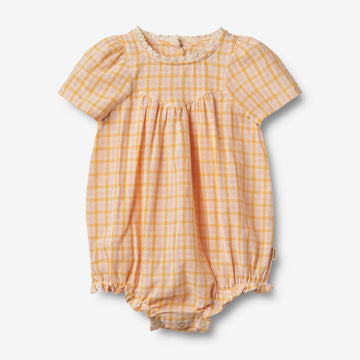 Wheat Main Strampelanzug Margit Suit 9448 yellow check