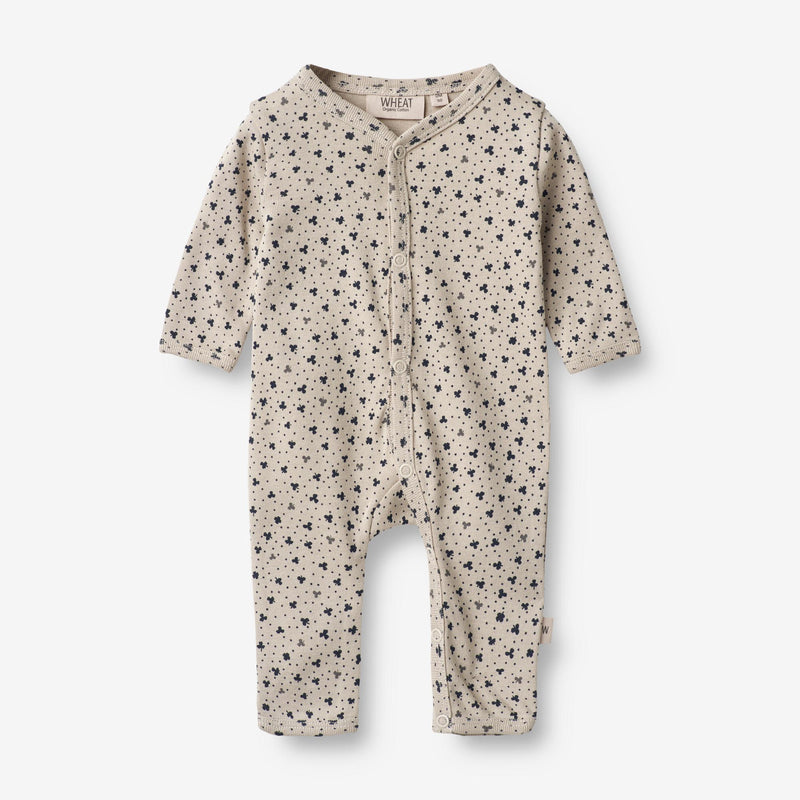 Wheat Main  Strampler Dusty | Baby Jumpsuits 3241 soft beige clover