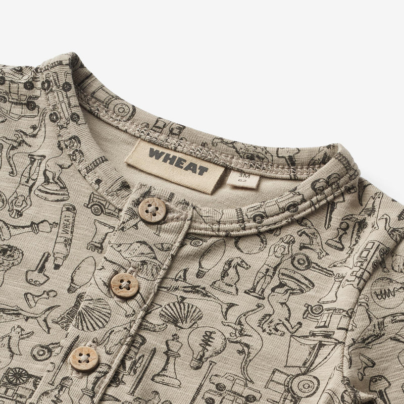 Wheat Main Strampler Finn | Baby Jumpsuits 1204 treasure hunt
