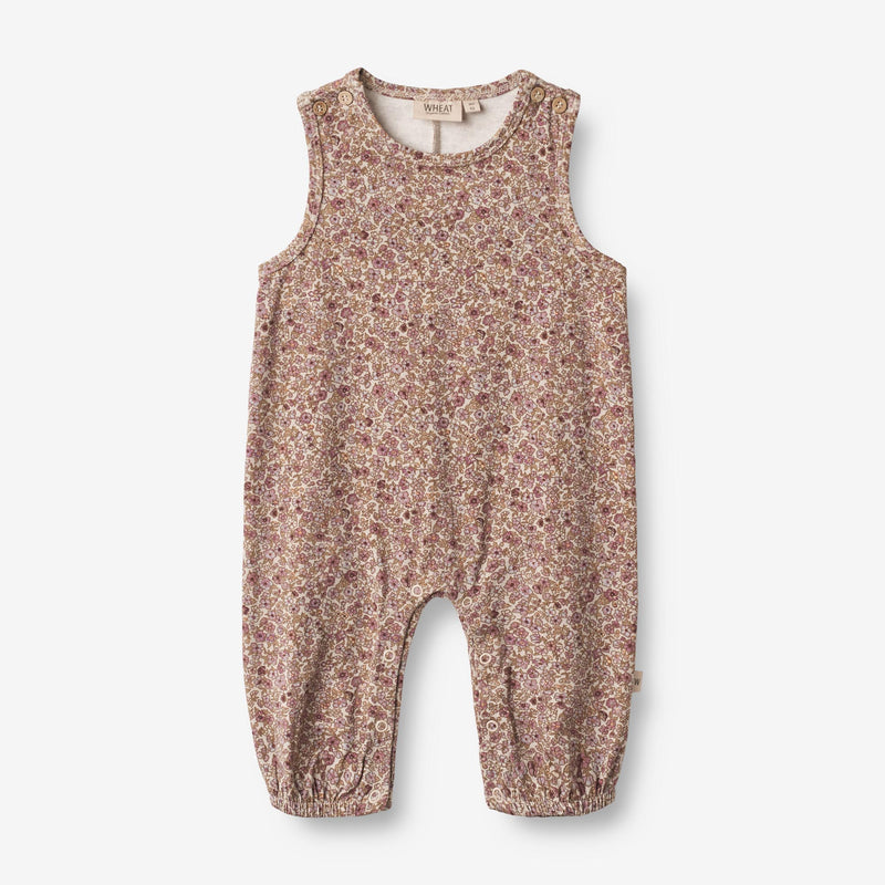 Wheat Main  Strampler Joey | Baby Jumpsuits 0098 grey rose flowers