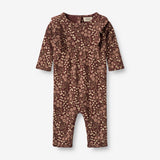 Wheat Main  Strampler Kira | Baby Jumpsuits 2117 aubergine berries