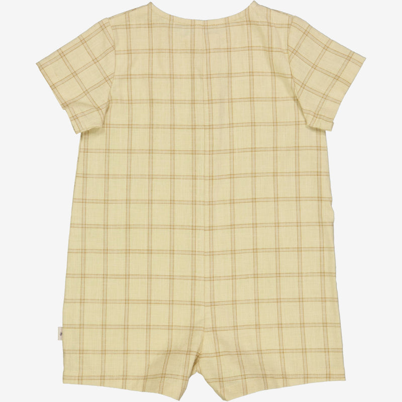 Wheat Main  Strampler Niller | Baby Suit 9108 buttermilk check