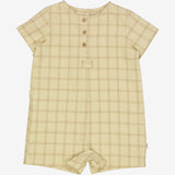 Wheat Main  Strampler Niller | Baby Suit 9108 buttermilk check