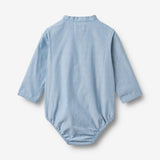 Wheat Main Strampler Shirt Victor Romper 9633 blue chambrey