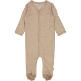 Wheat Wool Strampler Wolle Jumpsuits 3204 khaki melange