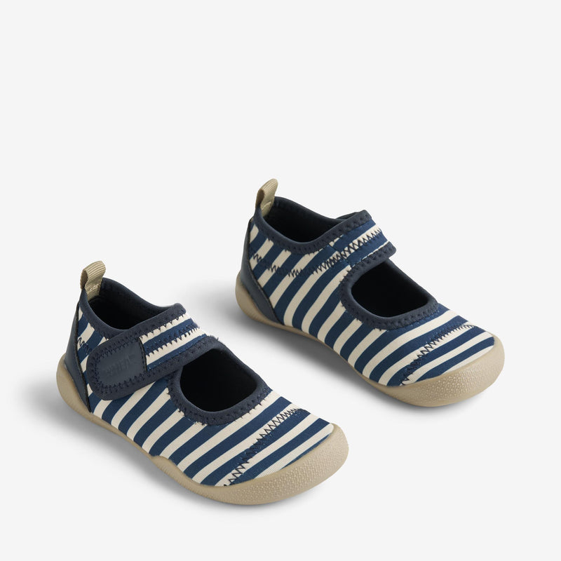 Wheat Footwear Strandschuh Wavey Swimwear 1325 indigo stripe