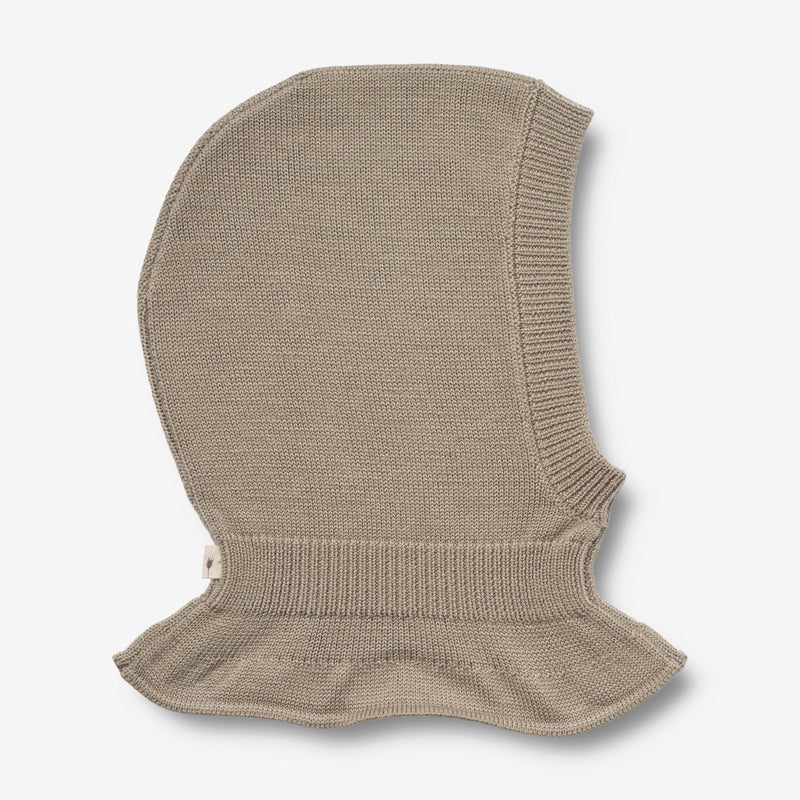 Wheat Outerwear Strick-Balaclava Ello | Baby Outerwear acc. 3239 beige stone