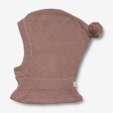 Wheat Outerwear Strick-Balaclava Pomi | Baby Outerwear acc. 1349 lavender rose