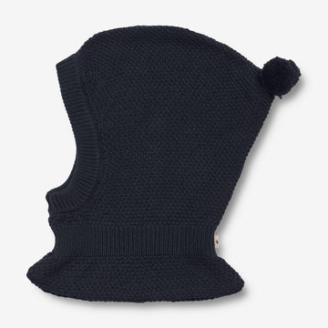 Wheat Outerwear Strick-Balaclava Pomi | Baby Outerwear acc. 1432 navy