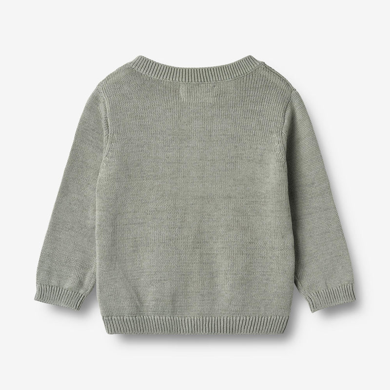 Wheat Main Strick-Cardigan Björn Cardigan 5050 morning mist