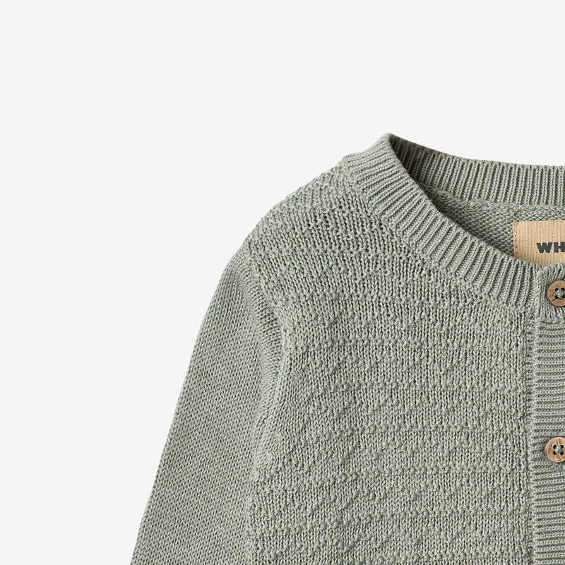 Wheat Main Strick-Cardigan Björn Cardigan 5050 morning mist