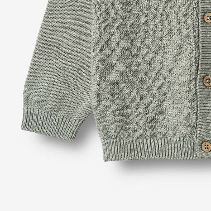 Wheat Main Strick-Cardigan Björn Cardigan 5050 morning mist