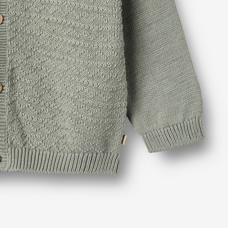 Wheat Main Strick-Cardigan Björn Cardigan 5050 morning mist