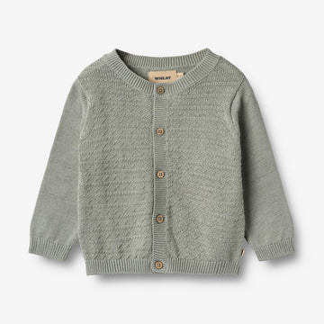 Wheat Main Strick-Cardigan Björn Cardigan 5050 morning mist