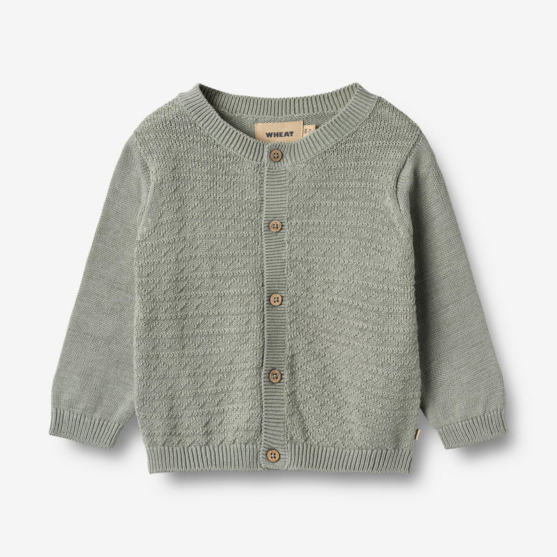 Wheat Main Strick-Cardigan Björn Cardigan 5050 morning mist