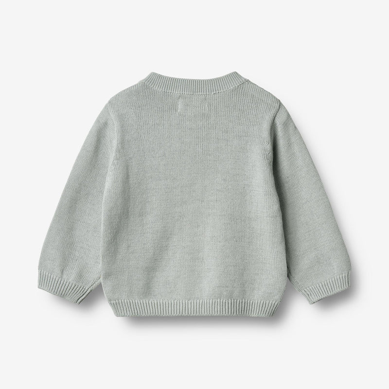 Wheat Main Strick-Cardigan Björn Knitted Tops 1560 soft blue