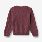 Wheat Main Strick-Cardigan Magnella Cardigan 3118 eggplant