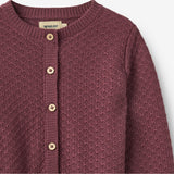 Wheat Main Strick-Cardigan Magnella Cardigan 3118 eggplant