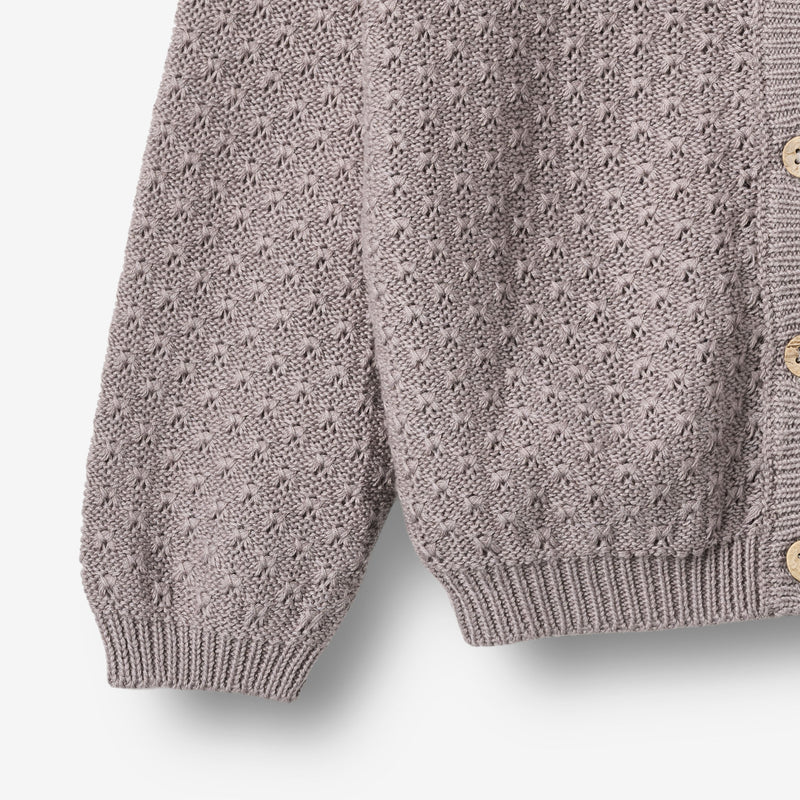 Wheat Main Strick-Cardigan Magnella Cardigan 9531 dusty purple